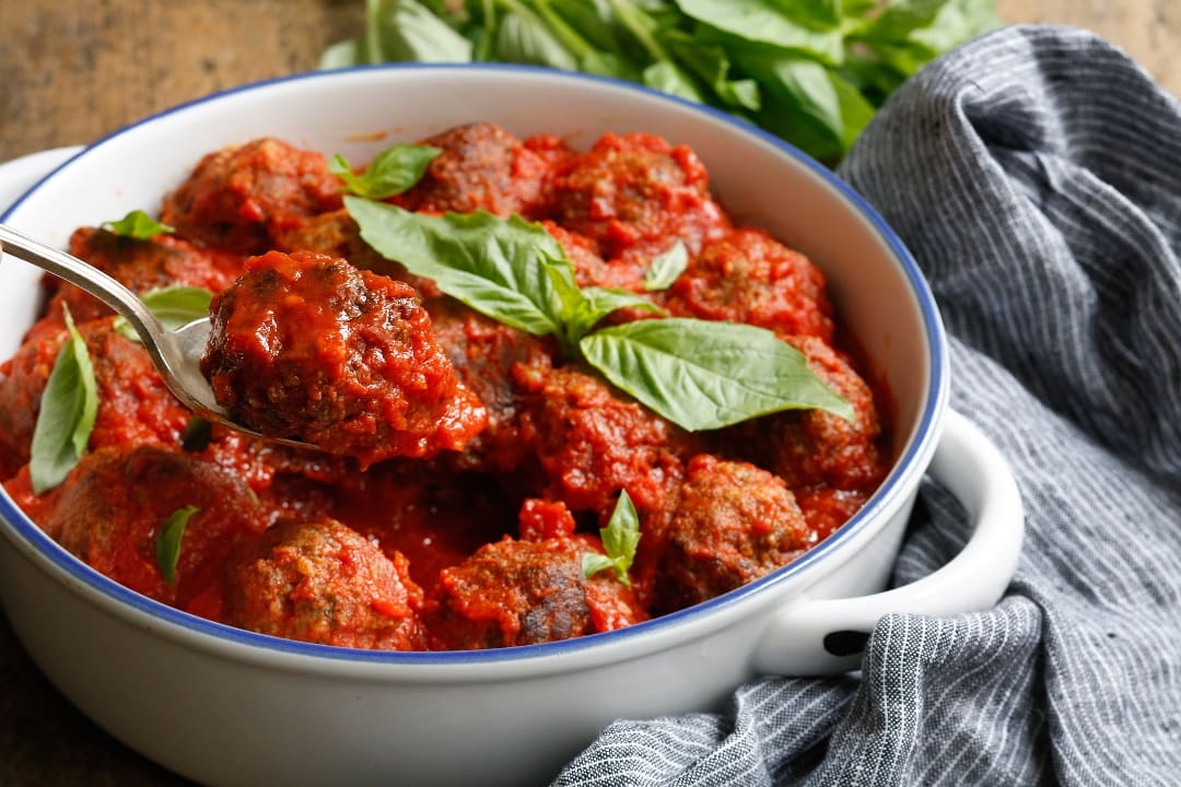 3 Meatballs With Marinara Sauce
